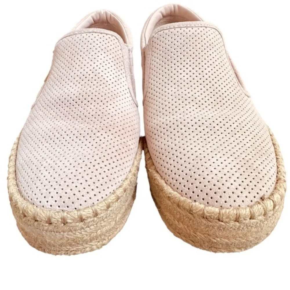 TRETORN EMILIA 3 PLATFORM SUEDE ESPADRILLES BLUSH SIZE 7
